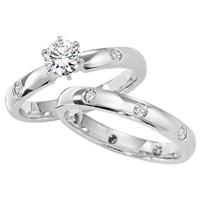 Click to view album: Platinum Engagement Ring Sets